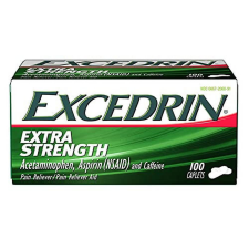 EXCEDRIN EXTRA STRENGTH PAIN RELIEF CAPLETS HEADACHE RELIEF 100 COUNT