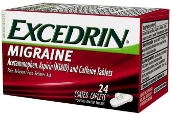 EXCEDRIN MIGRAINE PAIN RELIEF CAPLETS 24 COUNT PACK OF 2