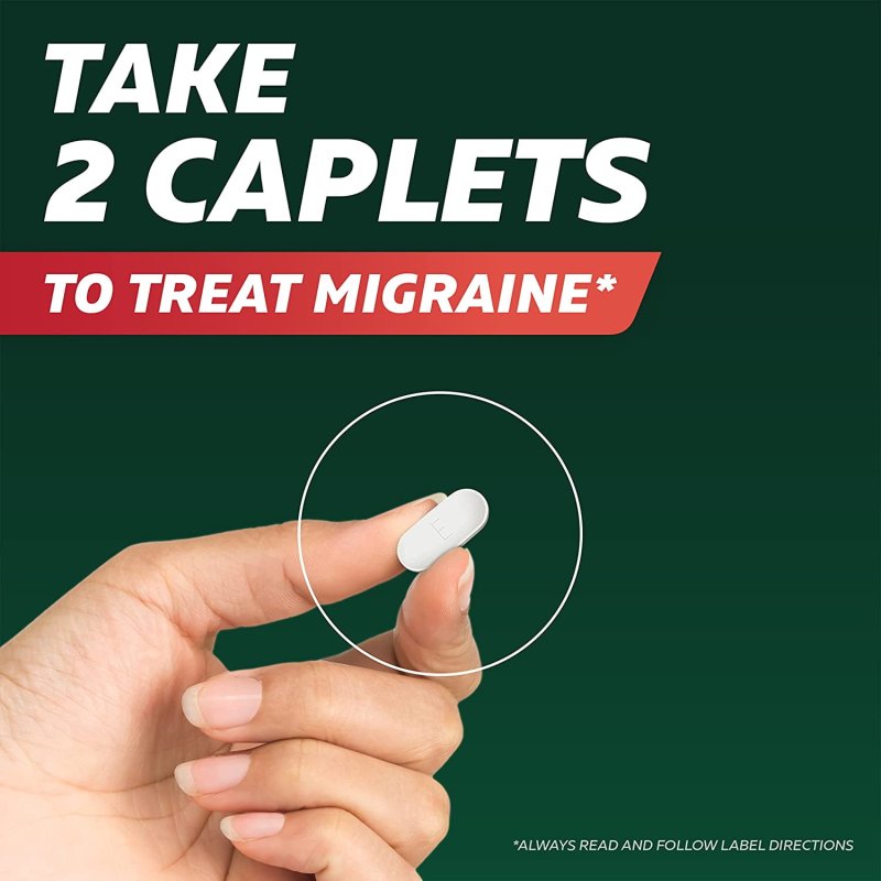 EXCEDRIN ALLEVIATE MIGRAINE SYMPTOMS WITH EXCEDRIN MIGRAINE RELIEF CAPLETS 24 COUNT
