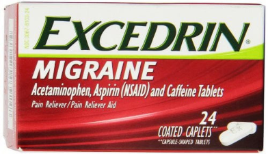EXCEDRIN MIGRAINE PAIN RELIEF 3 PACK 24 COUNT CAPLETS EACH