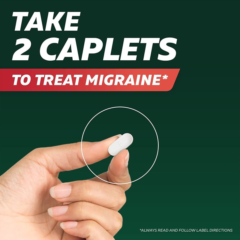 EXCEDRIN MIGRAINE PAIN RELIEF 3 PACK 24 COUNT CAPLETS EACH