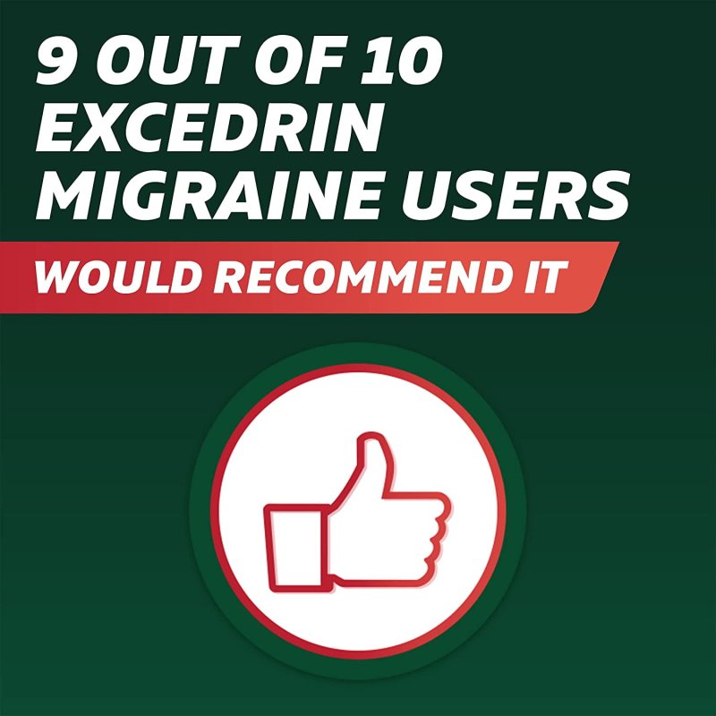 EXCEDRIN MIGRAINE PAIN RELIEF 3 PACK 24 COUNT CAPLETS EACH