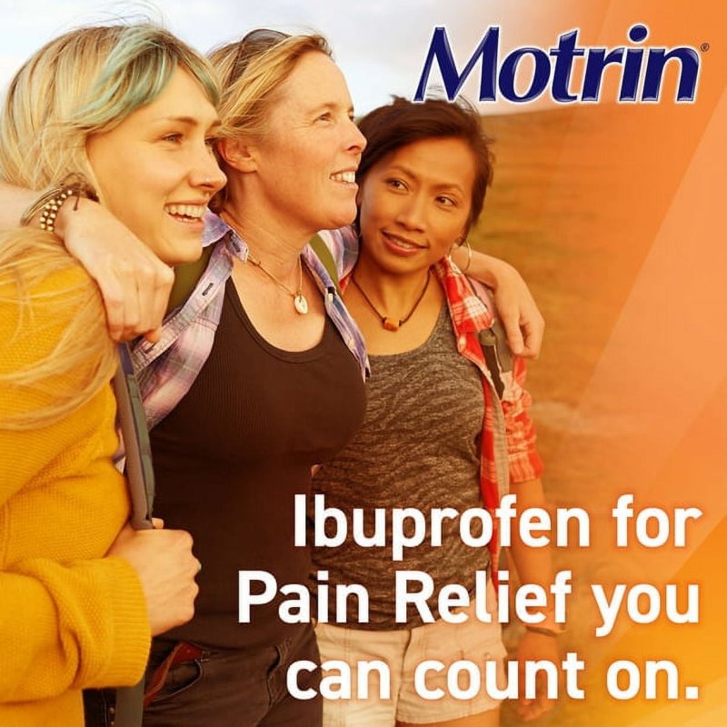MOTRIN IB IBUPROFEN PAIN FEVER RELIEVER COATED CAPLETS 225