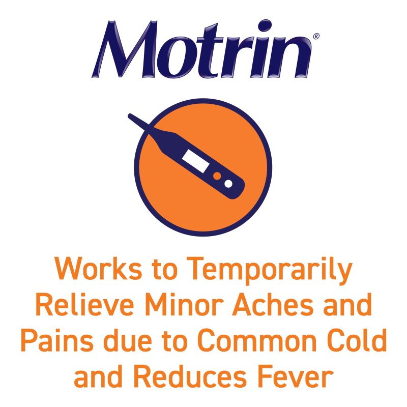 MOTRIN IB IBUPROFEN PAIN FEVER RELIEVER COATED CAPLETS 225