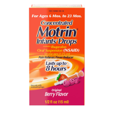 MOTRIN CONCENTRATED DROPS FEVER REDUCER IBUPROFEN BERRY FLAVORED 0.5 OZ