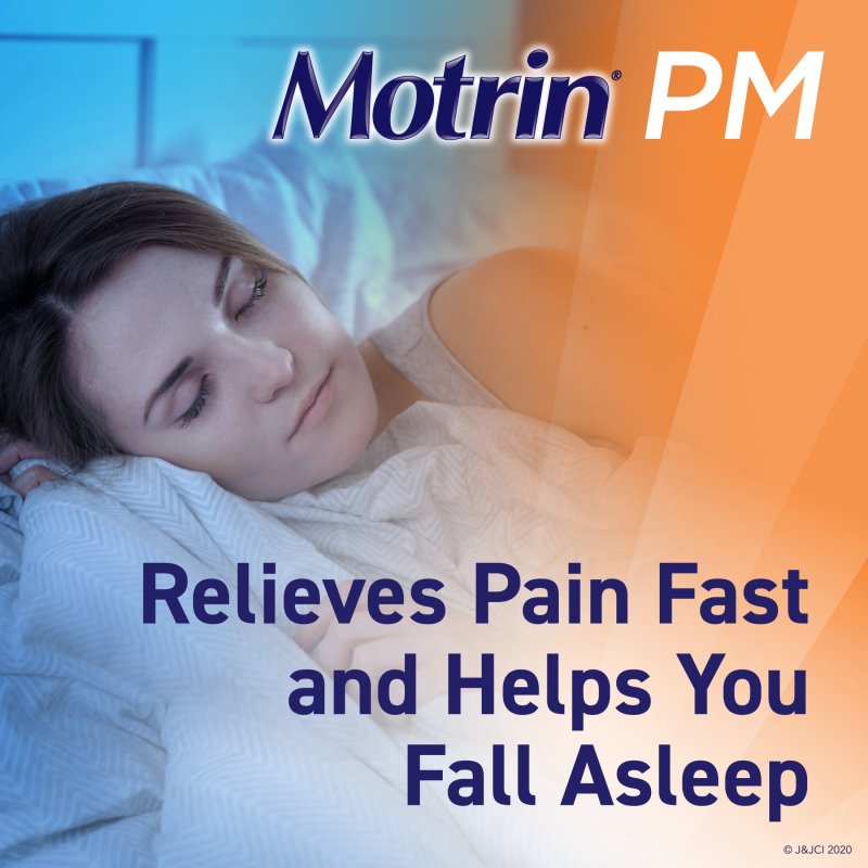 MOTRIN PM CAPLETS 200 MG IBUPROFEN 38 MG SLEEP AID BULK 80 CT