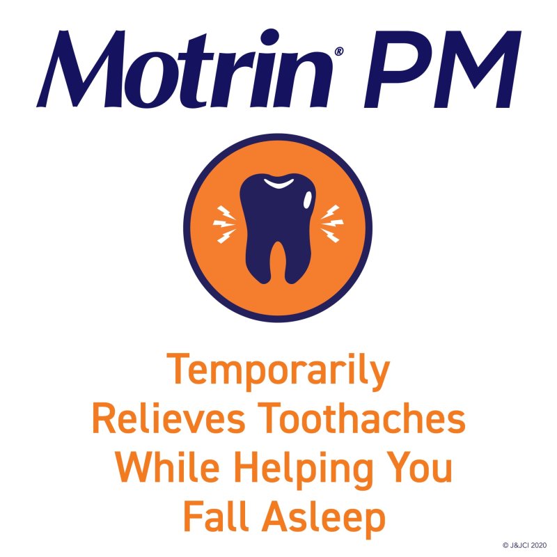 MOTRIN PM CAPLETS 200 MG IBUPROFEN 38 MG SLEEP AID BULK 80 CT