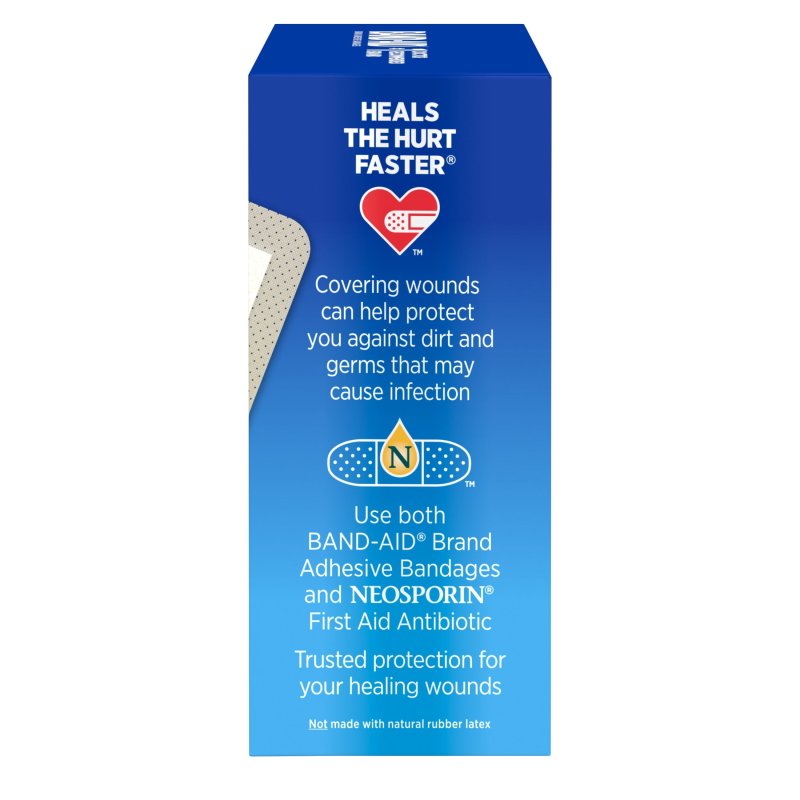 BAND-AID BRAND TRU-STAY SHEER ADHESIVE BANDAGES ASSORTED 80 COUNT