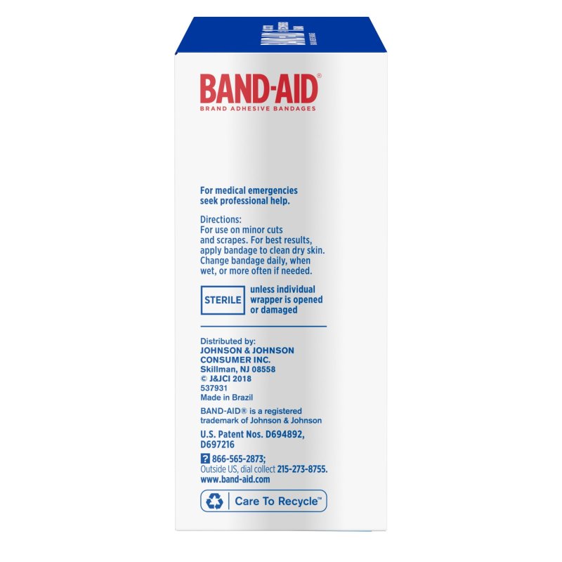 BAND-AID BRAND TRU-STAY SHEER ADHESIVE BANDAGES ASSORTED 80 COUNT