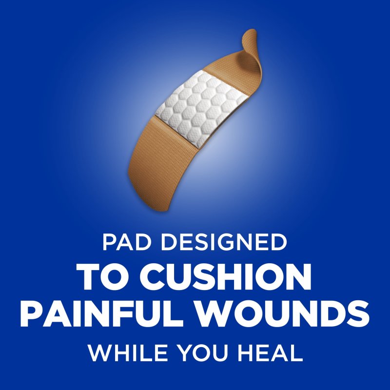 BAND-AID BRAND FLEXIBLE FABRIC ADHESIVE BANDAGES ASSORTED 30 COUNT
