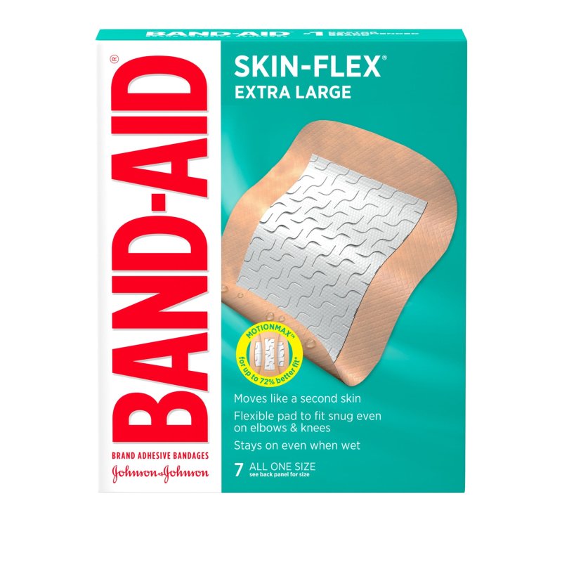 BAND-AID SKIN FLEX ADHESIVE BANDAGES EXTRA LARGE 7 CT