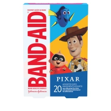 BAND AID DISNEY PIXAR MASHUP CHARACTERS BAND-AID BANDAGES ASSORTED 20 CT