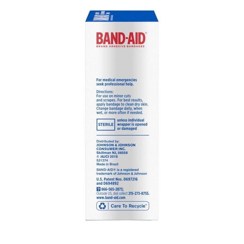 BAND-AID ADHESIVE CLEAR SPOTS BANDAGES 50 COUNT EACH SIZE ALL ONE