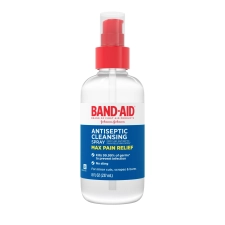 BAND AID BRAND PAIN RELIEVING ANTISEPTIC CLEANSING SPRAY 8 FL. OZ