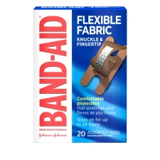 BAND-AID FABRIC ADHESIVE BANDAGES FOR FINGER AND KNUCKLE 20 COUNT