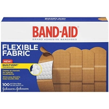 BAND AID JOHNSON & JOHNSON FLEXIBLE FABRIC 100 COUNT BOXES