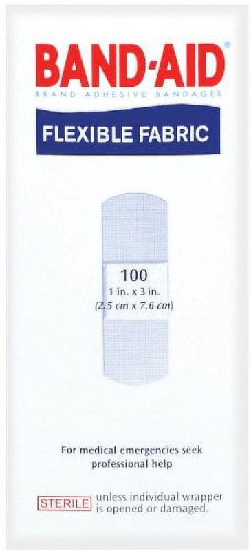 BAND AID JOHNSON & JOHNSON FLEXIBLE FABRIC 100 COUNT BOXES