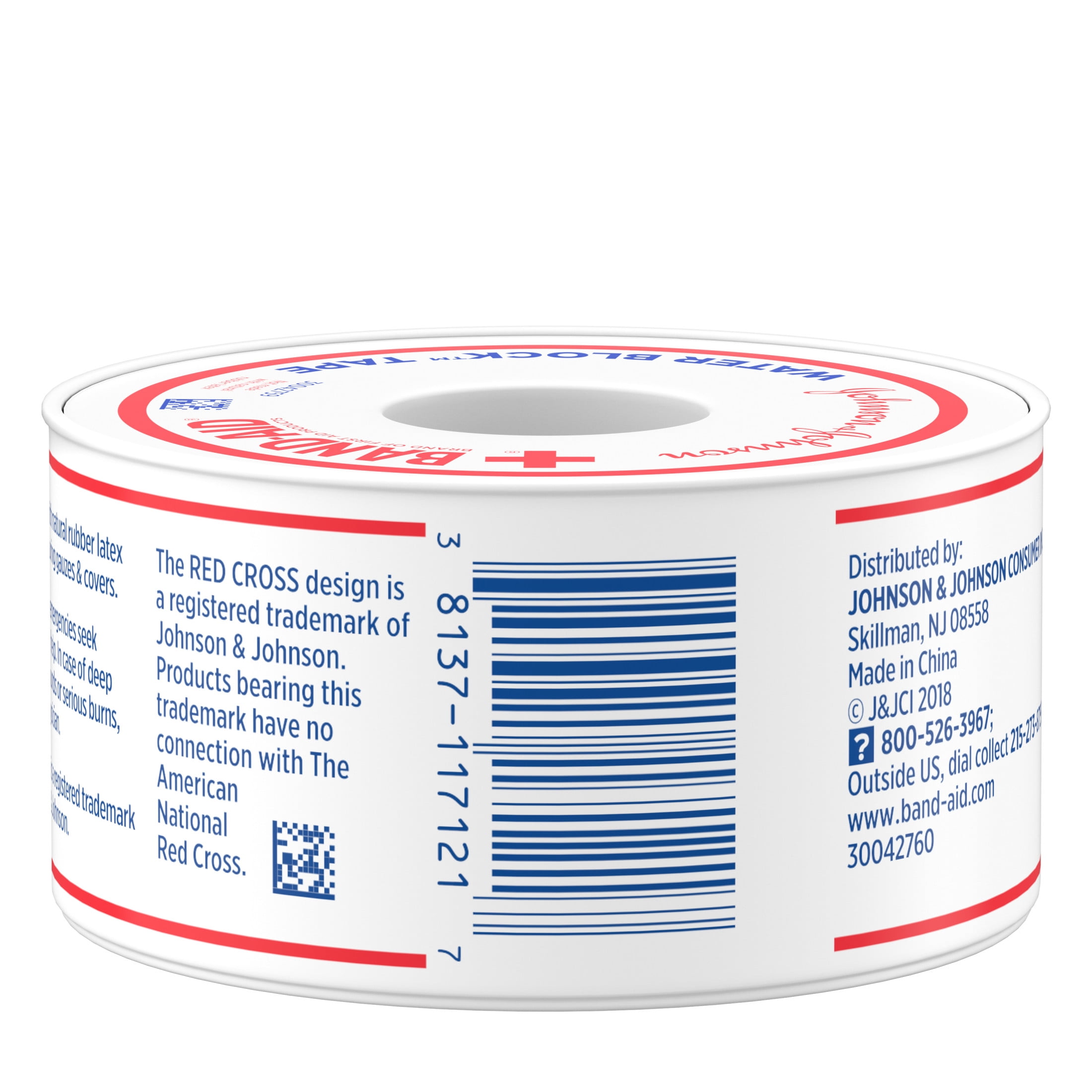 BAND-AID BRAND WATERPROOF ADHESIVE TAPE ROLL 1 IN X 10 YD