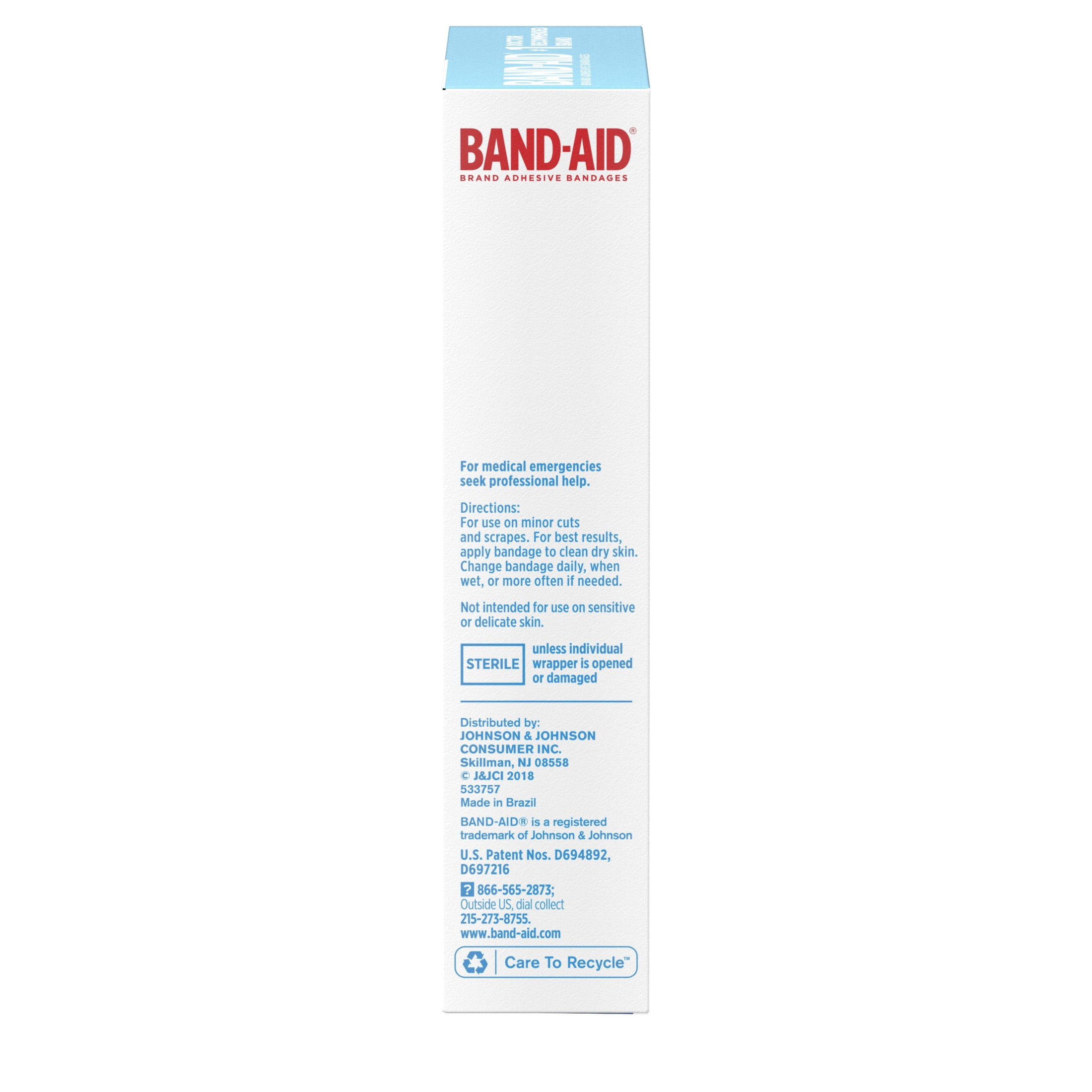 BAND-AID BRAND WATER BLOCK TOUGH STRIPS BANDAGES EXTRA LARGE 10 COUNT