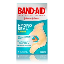 BAND-AID BRAND HYDRO SEAL LARGE ALL PURPOSE BANDAGES 6 COUNT PACK OF 2