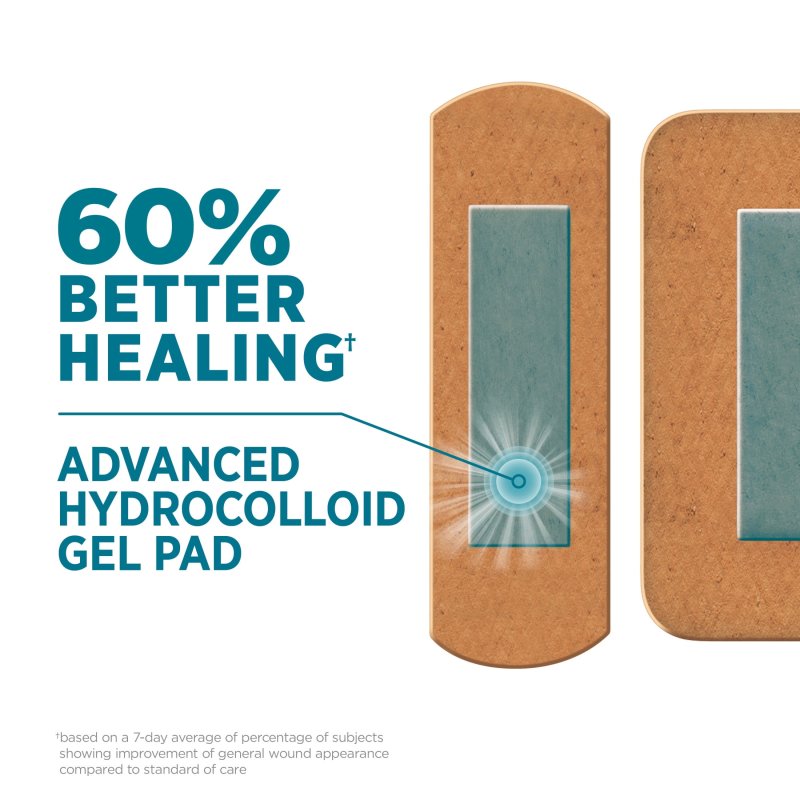 BAND-AID BRAND PRO HEAL ASSORTED HYDROCOLLOID PAD BANDAGES 15 CT