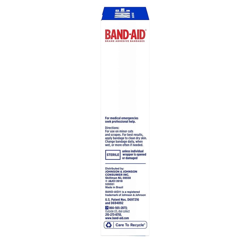 BAND-AID BRAND TRU-STAY ADHESIVE PADS LARGE STERILE BANDAGES 10 CT