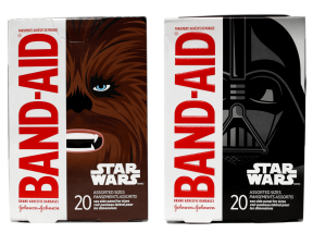 BAND-AID ADHESIVE STAR WARS CHARACTERS BANDAGES ASSORTED SIZES 20 CT PACK OF 2