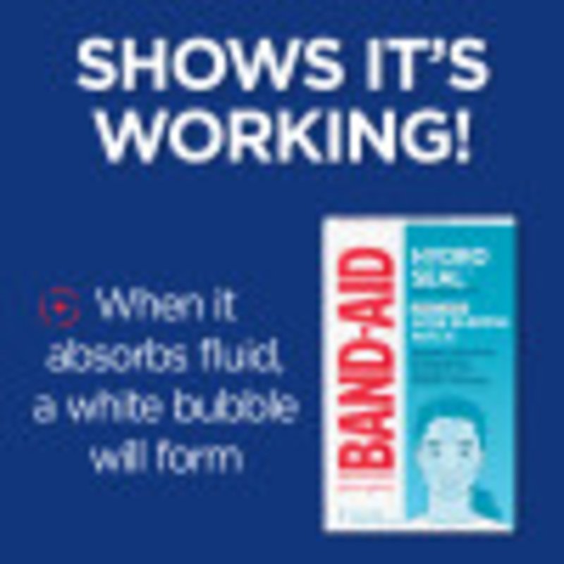 BAND AID BRAND HYDRO SEAL NON MEDICATED ACNE FACE PATCHES 7 PATCHES FOR CLEAR SKIN