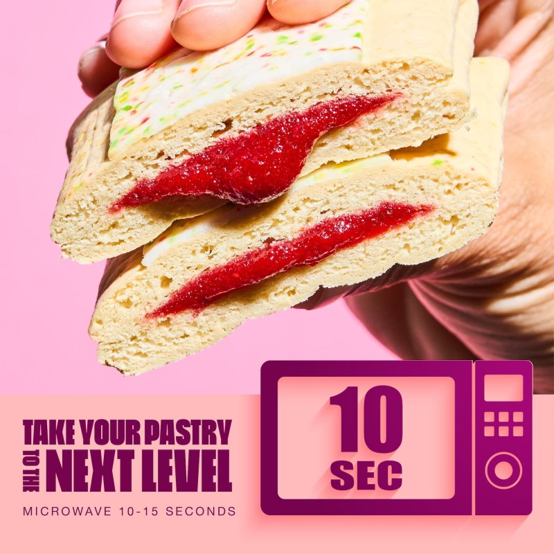 LEGENDARY FOODS PROTEIN PASTRY STRAWBERRY 4 PACK PROTEIN SNACK