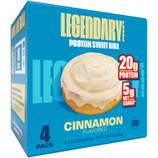 LEGENDARY FOODS PROTEIN SWEET ROLL CINNAMON 4 PACK