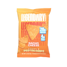 LEGENDARY FOODS POPPED PROTEIN CHIPS NACHO CHEESE FLAVOR 20G PROTEIN