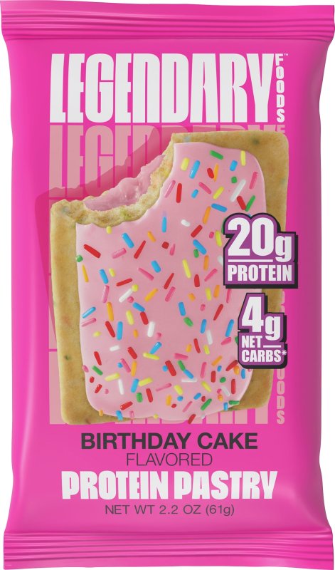 LEGENDARY FOODS TSTR PASTRY BIRTHDAY CAKE CASE OF 10 2.2 OZ