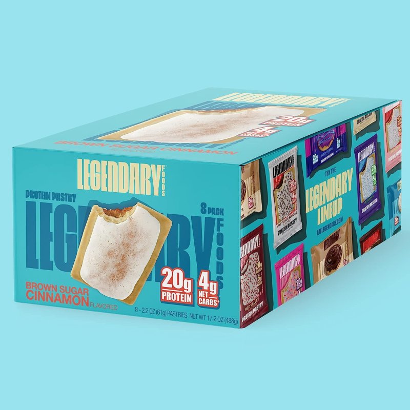 LEGENDARY CINNAMON PROTEIN PASTY LOW CARB SNACK PACK TO GO 8 CT