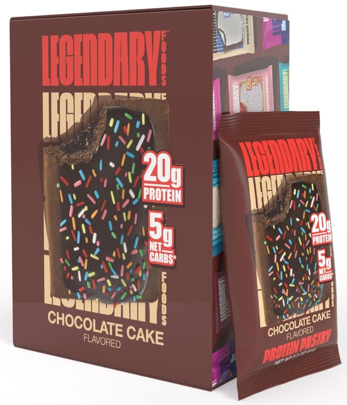 LEGENDARY FOOD CHOCOLATE PROTEIN PASTRY LOW CARB SNACK PACK TO GO 8 COUNT