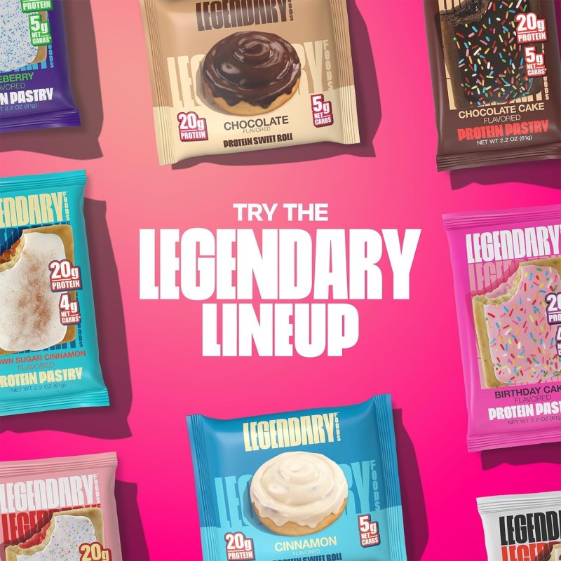 LEGENDARY FOOD CHOCOLATE PROTEIN PASTRY LOW CARB SNACK PACK TO GO 8 COUNT