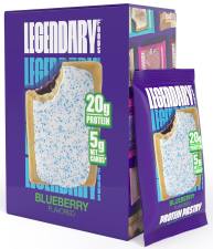 LEGENDARY FOODS BLUEBERRY PROTEIN PASTRY 20G PROTEIN 2.2 OZ 8 COUNT