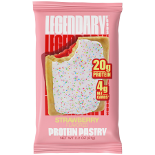 LEGENDARY FOODS PROTEIN PASTRY STRAWBERRY 10 PACK PROTEIN SNACK KETO FRIENDLY