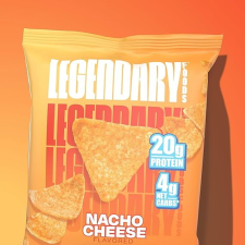 LEGENDARY FOODS POPPED PROTEIN CHIPS NACHO CHEESE 7 BAGS 1.2 OZ