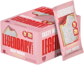 LEGENDARY FOODS PROTEIN PASTRY STRAWBERRY 10 PACK X 2