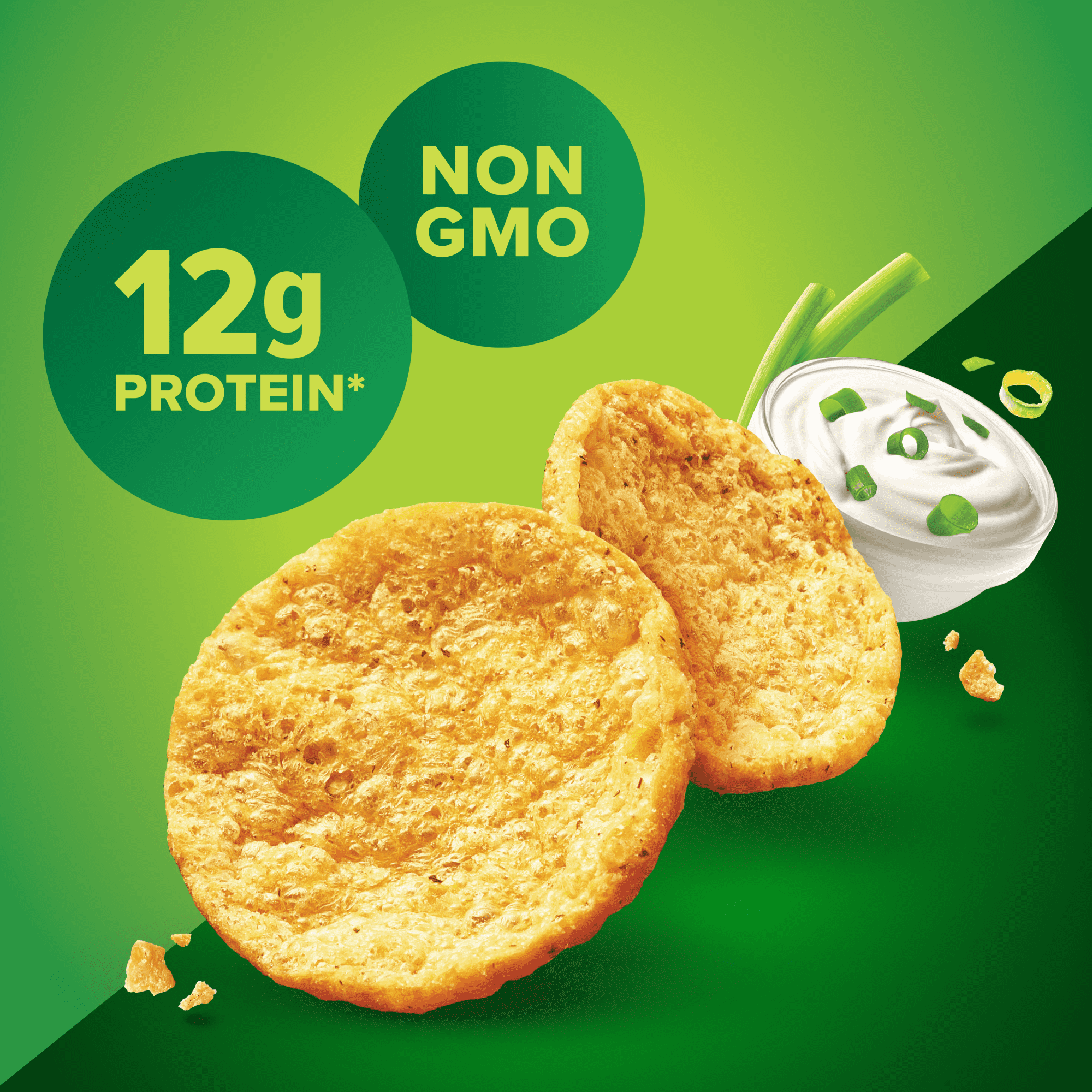 PURE PROTEIN SOUR CREAM ONION POPPED CRISPS CHIPS 8 COUNT