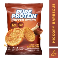 PURE PROTEIN POPPED CRISPS HICKORY BBQ 1 PACK - HEALTHY SNACK