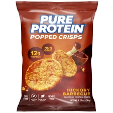 PURE PROTEIN POPPED CRISPS HICKORY BBQ 1PACK