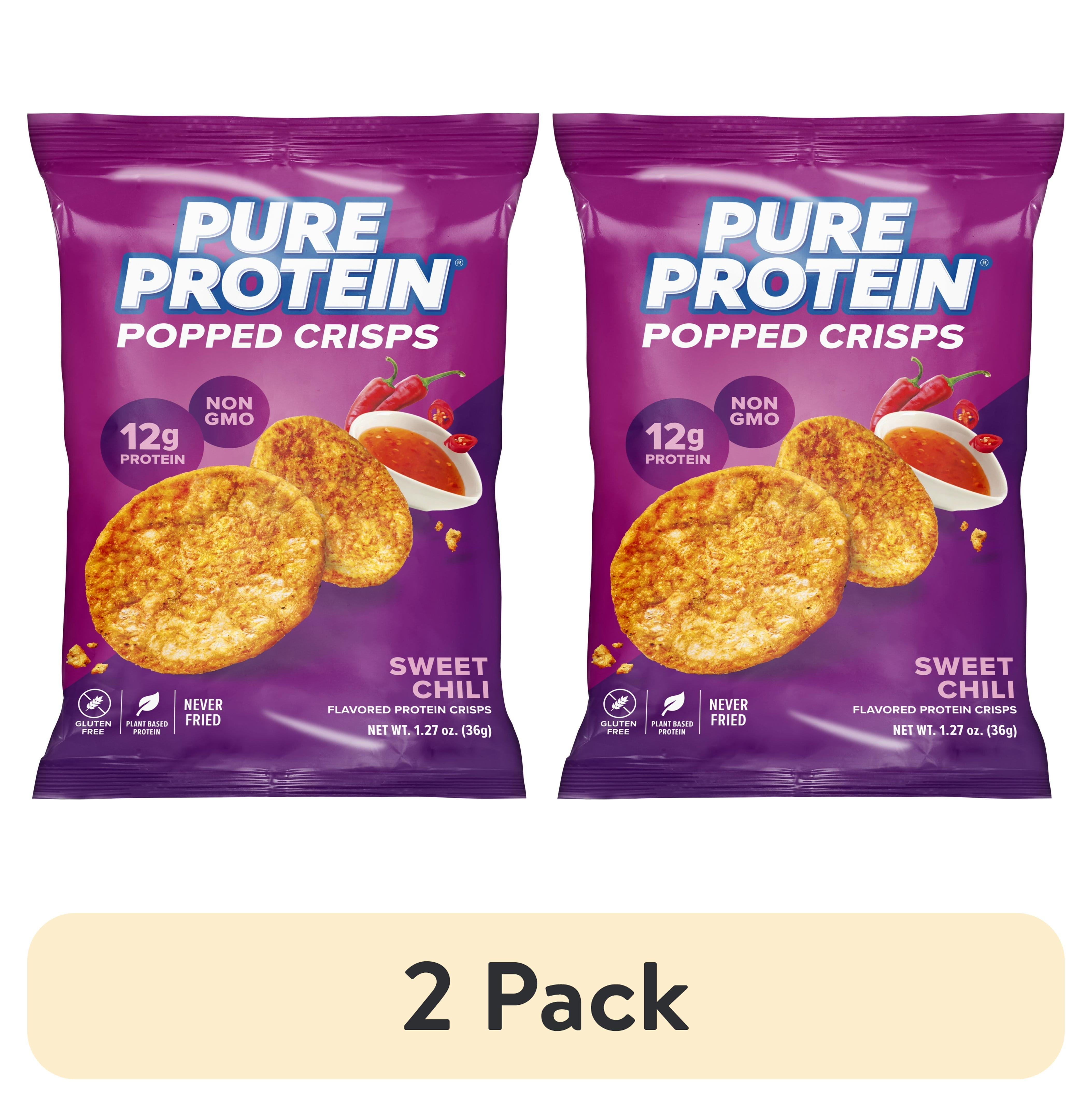 PURE PROTEIN POPPED CRISPS SWEET CHILI 1 COUNT 2 PACK