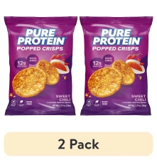 PURE PROTEIN POPPED CRISPS SWEET CHILI 1 COUNT 2 PACK