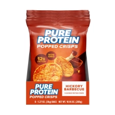 PURE PROTEIN BBQ FLAVOR POPPED CRISPS 8 COUNT CHIPS