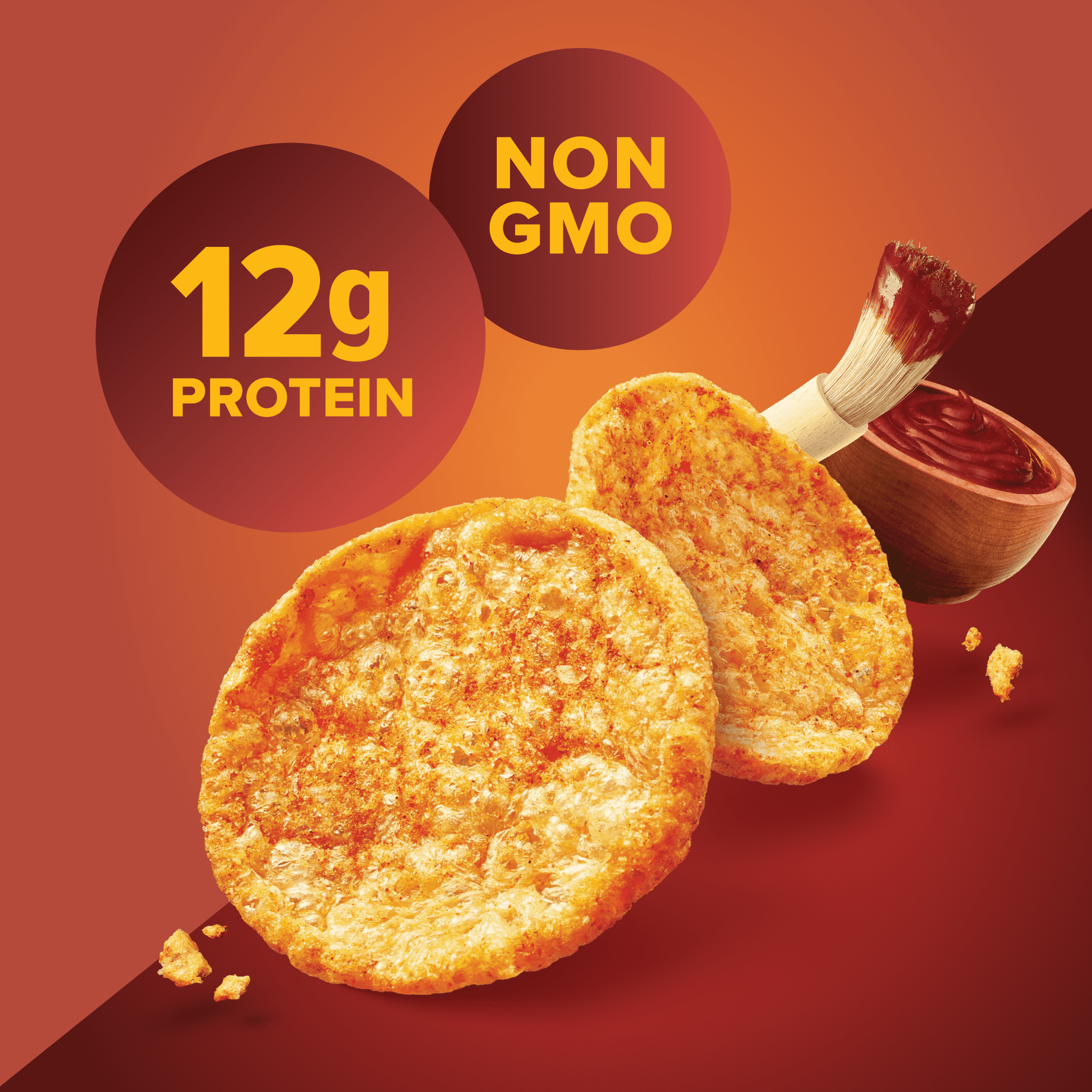 PURE PROTEIN BBQ FLAVOR POPPED CRISPS 8 COUNT CHIPS