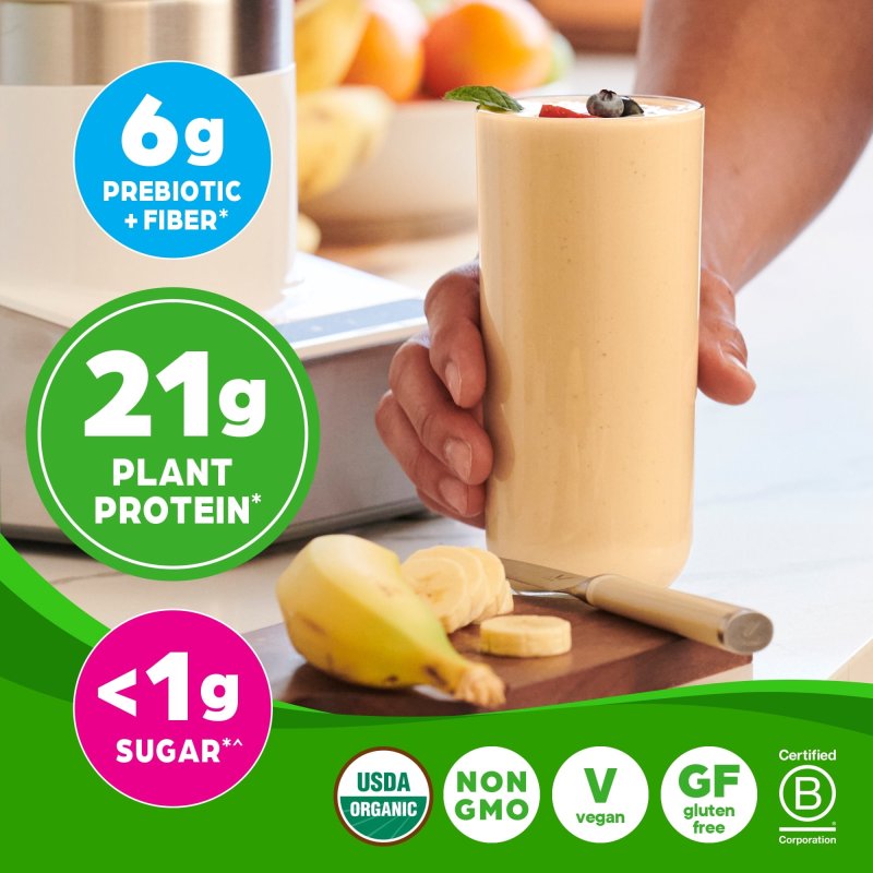 ORGAIN ORGANIC VEGAN PROTEIN POWDER PLANT BASED VANILLA BEAN 2.7LB