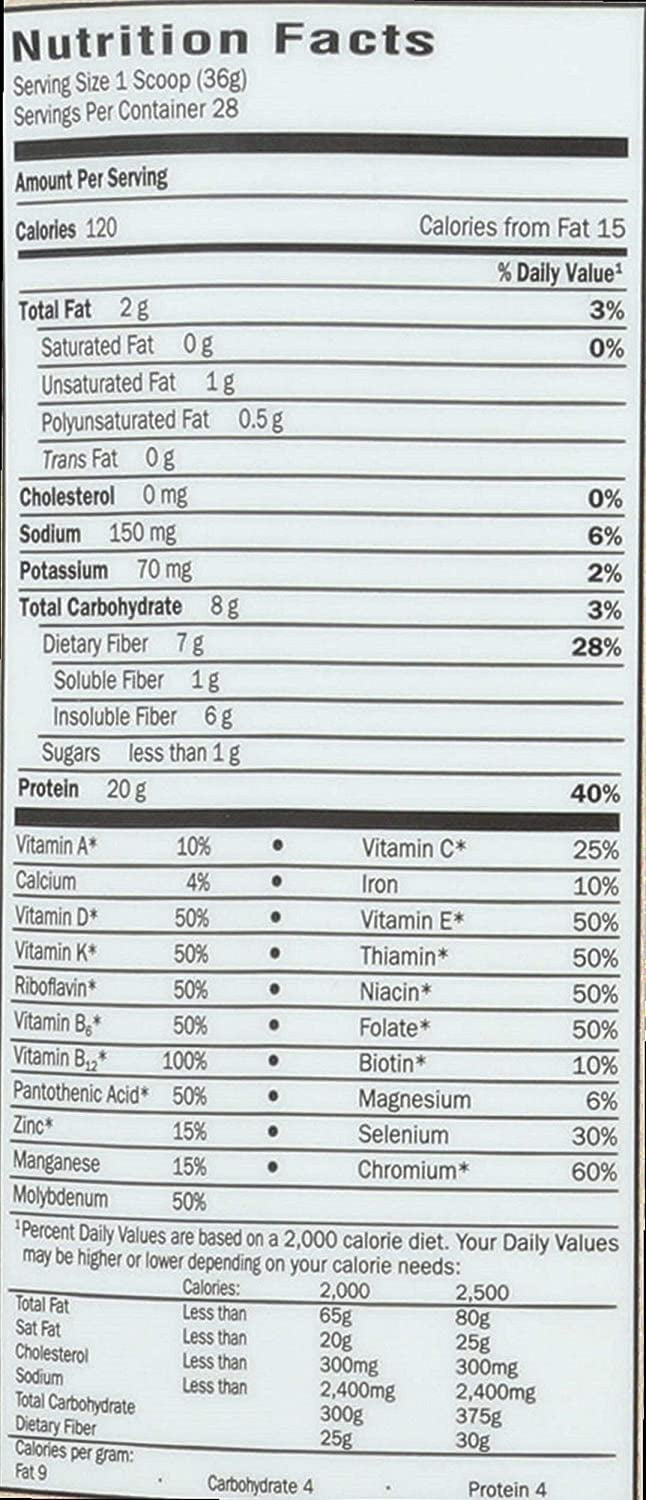 GARDEN OF LIFE RAW ORGANIC CHOCOLATE MEAL REPLACEMENT SHAKE POWDER 2.2LB 35.9OZ 20G PROTEIN"