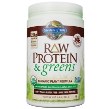 GARDEN OF LIFE RAW PROTEIN GREENS CHOCOLATE 20G PROTEIN 1.4LB 22.0OZ