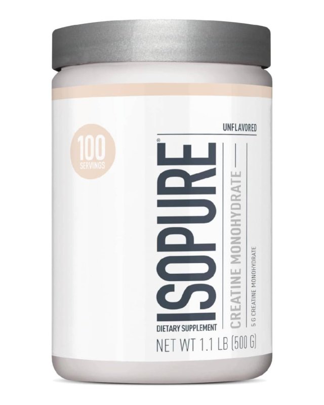 ISOPURE CREATINE MONOHYDRATE UNFLAVORED 1.1 LB FOR ENHANCED PERFORMANCE AND MUSCLE GROWTH